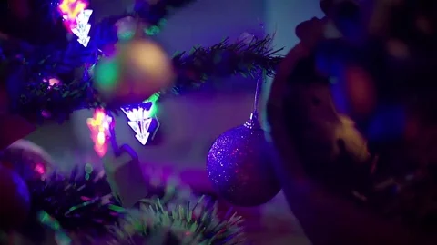Christmas tree. Close up. Stock Footage 70354846
