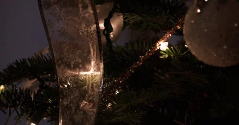 Christmas Tree Close Up Stock Footage 83100600
