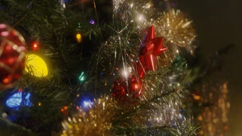 Christmas Tree Close-Up Stock Footage 122514975