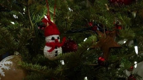 Christmas Tree Close Up Stock Footage 122661309