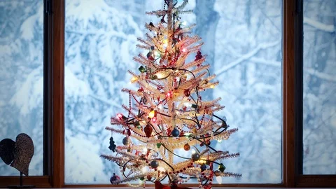 Christmas Tree Close-up Stock Footage 125106559