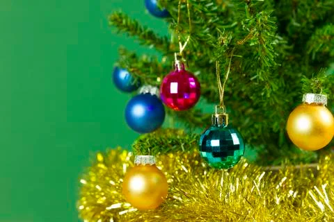 Christmas tree close up Stock Photos