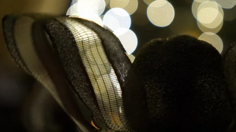 Christmas Tree Close up Present Lights Decorations Stock-Footage 115855994