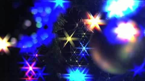 Christmas tree closeup Stock Footage 14840006