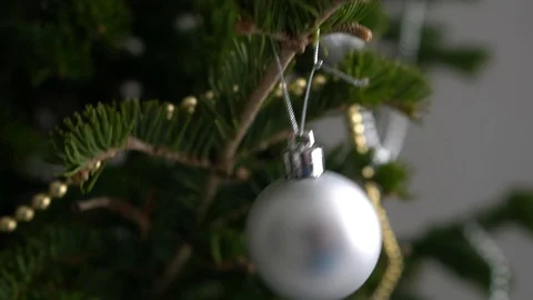 Christmas tree closeup Stock Footage 121534960