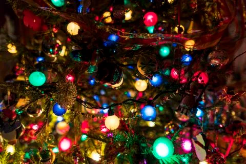 Christmas Tree Closeup Foto stock