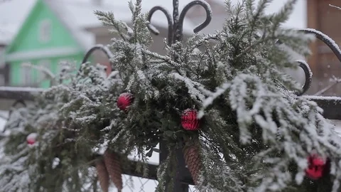 Christmas tree composition Stock Footage 72228518