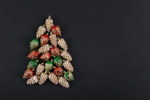 Christmas tree composition Stock Photos