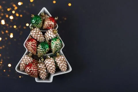 Christmas tree composition Stock Photos