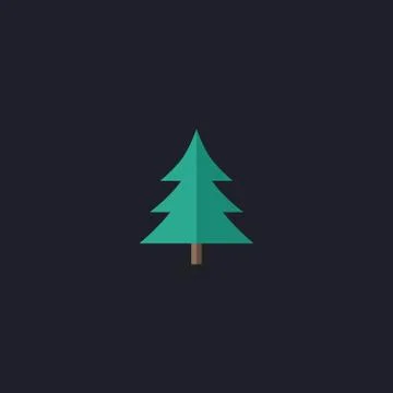 Christmas tree computer symbol Illustrazione stock