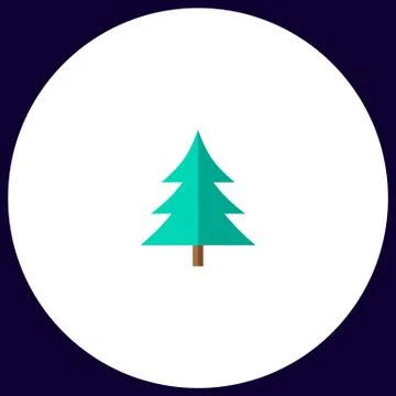 Christmas tree computer symbol Illustrazione stock