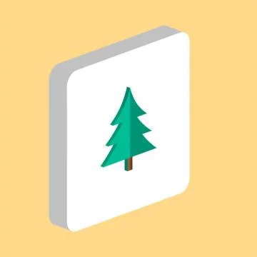 Christmas tree computer symbol Illustrazione stock
