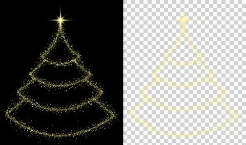 Christmas tree cone style  Stock Illustration