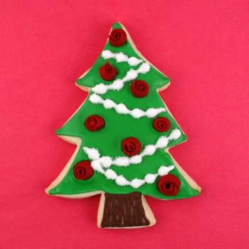Christmas Tree Cookie Stock Photos