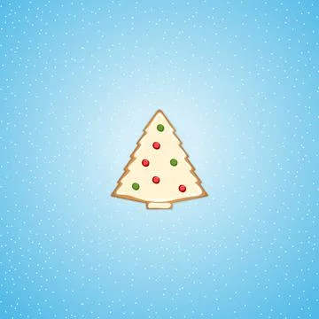 Christmas tree cookies. Stock Illustration