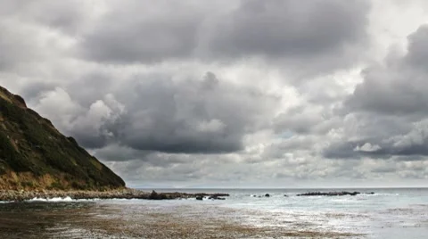 Christmas Tree Cove - cloudscape time lapse Video stock 7757162