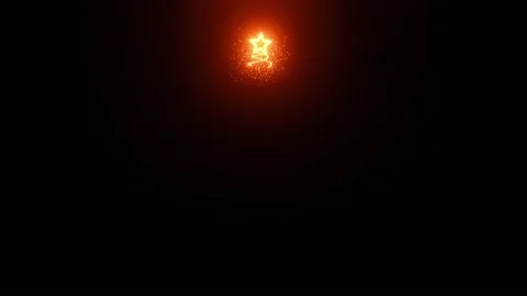 Christmas tree is created from glowing particles, new year, on a black Stock Footage 143575099