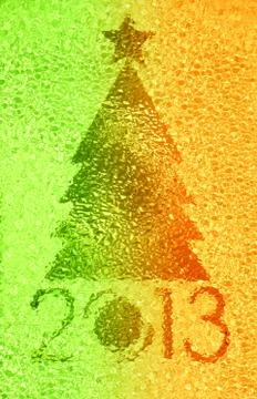 Christmas tree crystal background Stock Photos