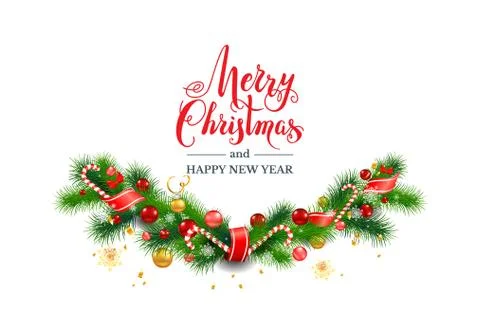 Christmas tree decor Stock Illustration