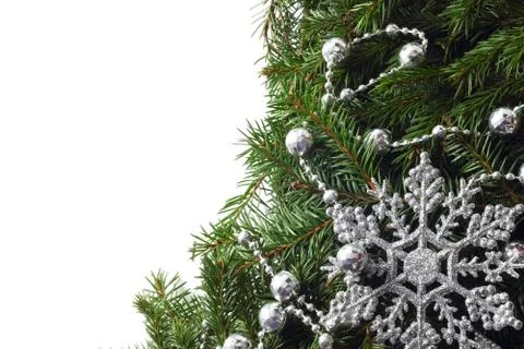 Christmas tree with decor Stock-Fotos