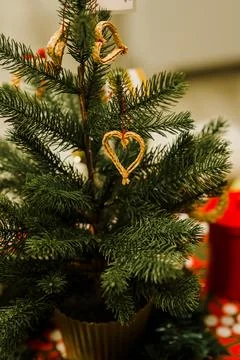 Christmas tree decor Stock Photos
