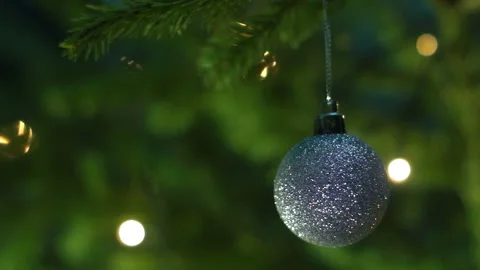Christmas tree decorated Stock Footage 100678198