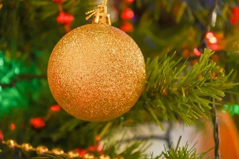 Christmas tree decorated Stock Photos