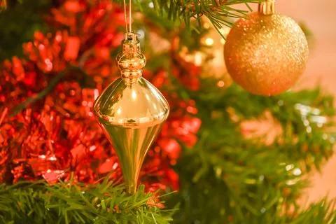 Christmas tree decorated Stock Photos