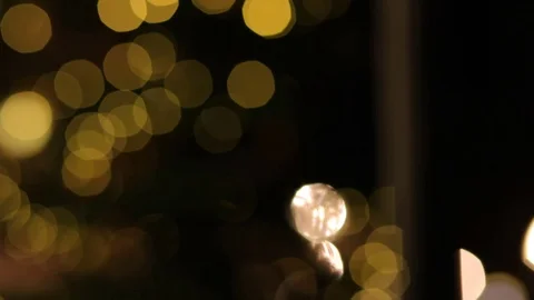 Christmas tree decorated with shimmering lights.  Stock Footage 70073530