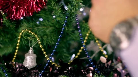 Christmas tree decoration 11 Stock Footage 80990853