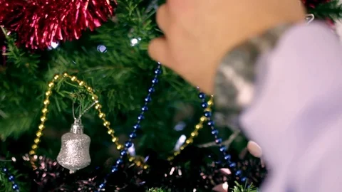 Christmas tree decoration 12 Stock Footage 80990868