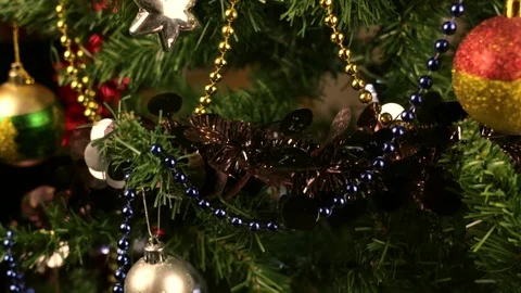 Christmas tree decoration 2 Video stock 80990674
