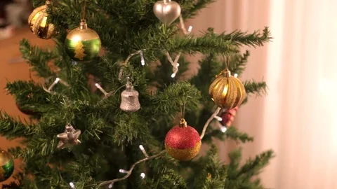 Christmas tree decoration 22 Stock Footage 80990957
