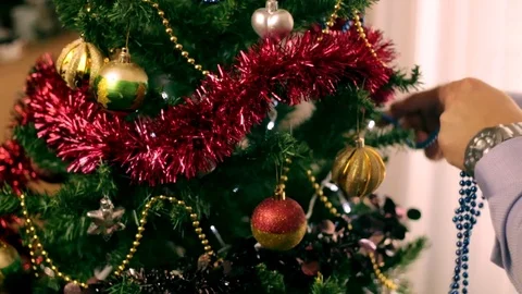Christmas tree decoration 24 Stock Footage 80991005