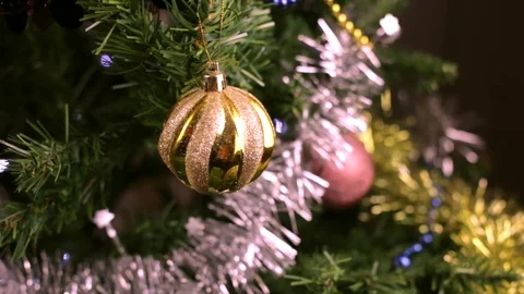 Christmas tree decoration 4 Stock Footage 80990742