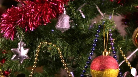 Christmas tree decoration 5 Stock Footage 80990761