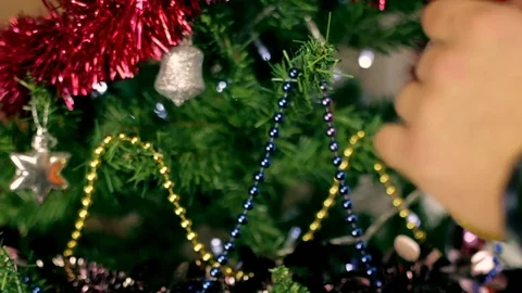Christmas tree decoration 7 Stock Footage 80990794