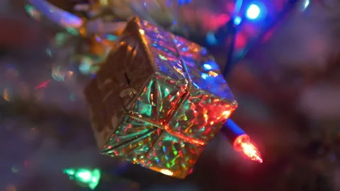 Christmas tree decoration background in 4K Stock Footage 146665205