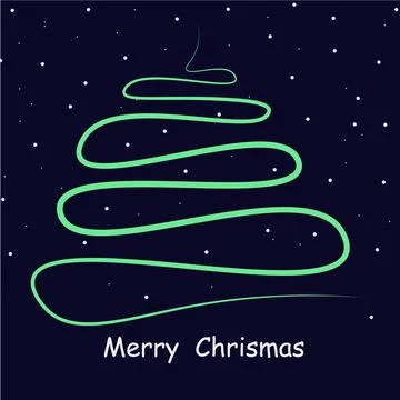 Christmas tree decoration design vector. Stock Illustration