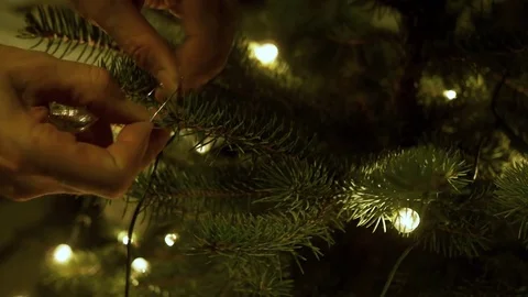 Christmas tree decoration Video stock 69830930