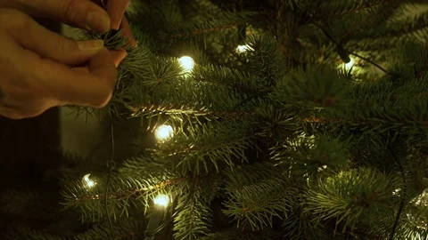 Christmas tree decoration Stock Footage 69831376
