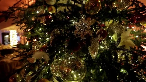 Christmas Tree Decoration Stock Footage 81112773
