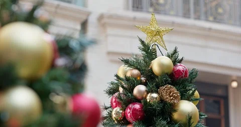 Christmas tree decoration Stock Footage 99233987