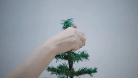 Christmas tree decoration Stock Footage 145850487