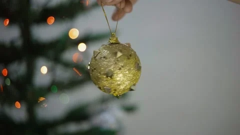 Christmas tree decoration Stockbeeldmateriaal 145850584