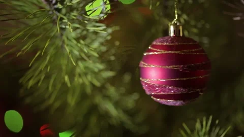 Christmas tree decoration. Stock Footage 168198020