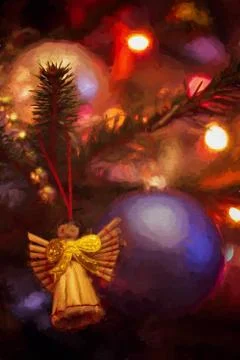 Christmas Tree decoration Stock Illustration