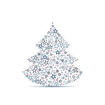 Christmas tree decoration Stock Illustration