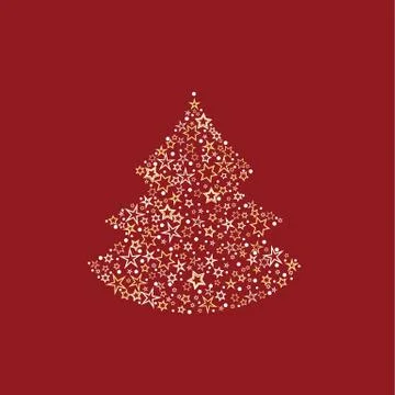 Christmas tree decoration Illustrazione stock