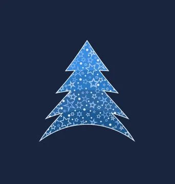 Christmas tree decoration Stock Illustration